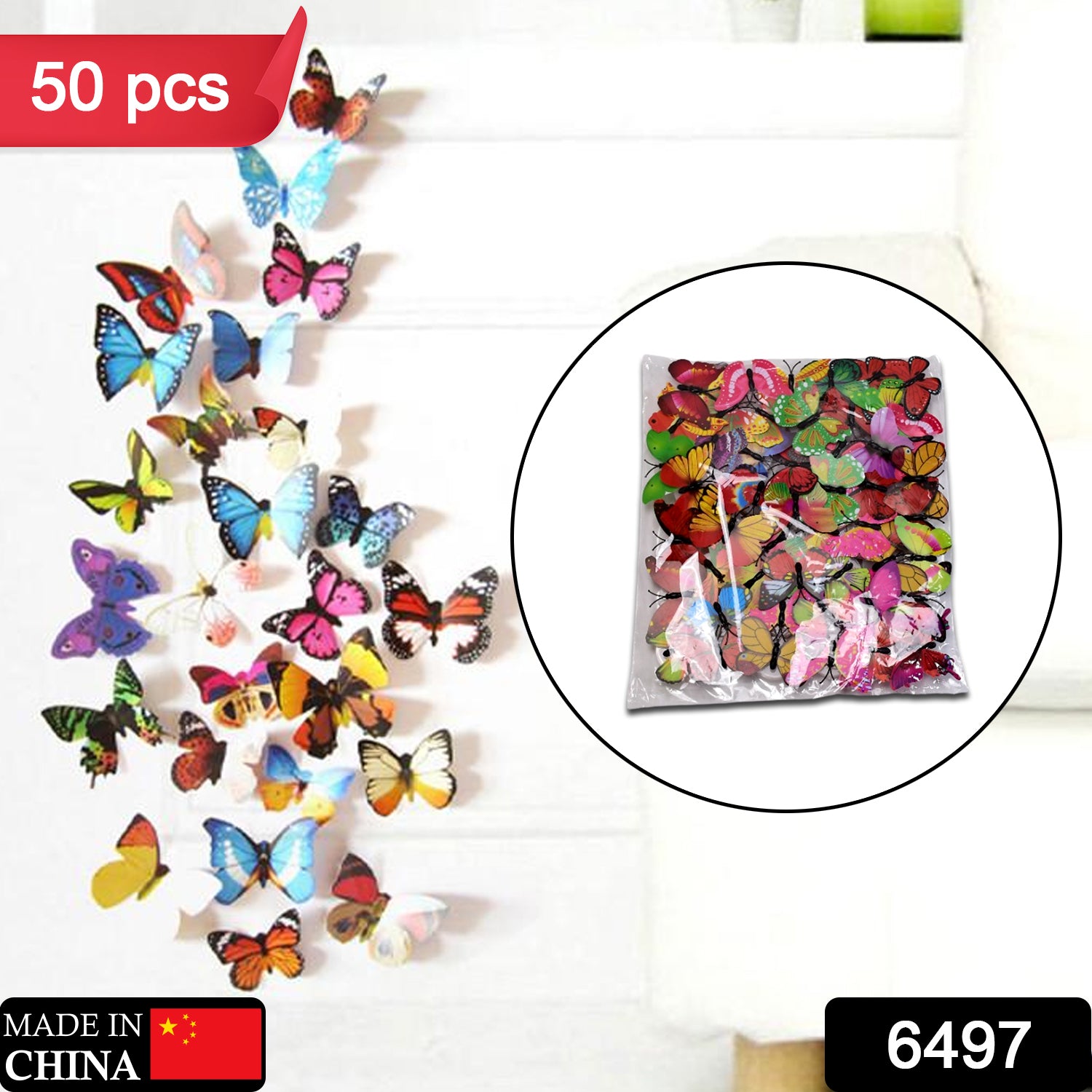 6497 Butterfly 3d Night Lamp Comes With 3d Illusion Design Suitable For Drawing Room Lobby. (Pack Of 50) 6497 Butterfly 3d Night Lamp Comes With 3d Illusion Design Suitable For Drawing Room Lobby. (Pack Of 50)